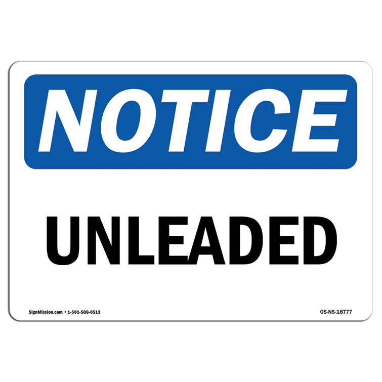 SignMission Unleaded Sign | Wayfair